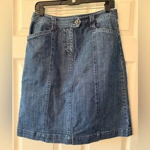 Talbot Denim Blue Women's Skirt, Size 8